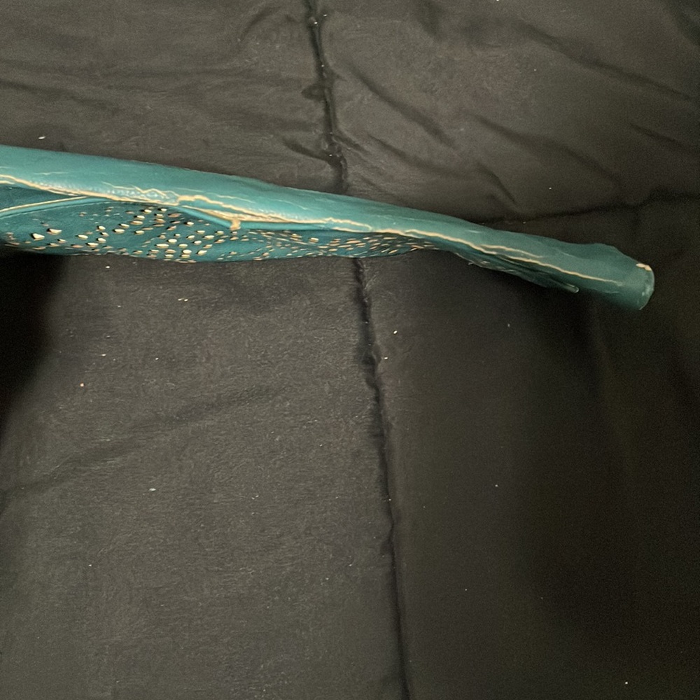 American Eagle Clutch, Teal, Good Used Condition, Some Wear - Picture 3 of 5